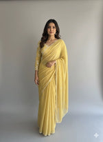 Chiffon Saree with Handowrk /Bj3140