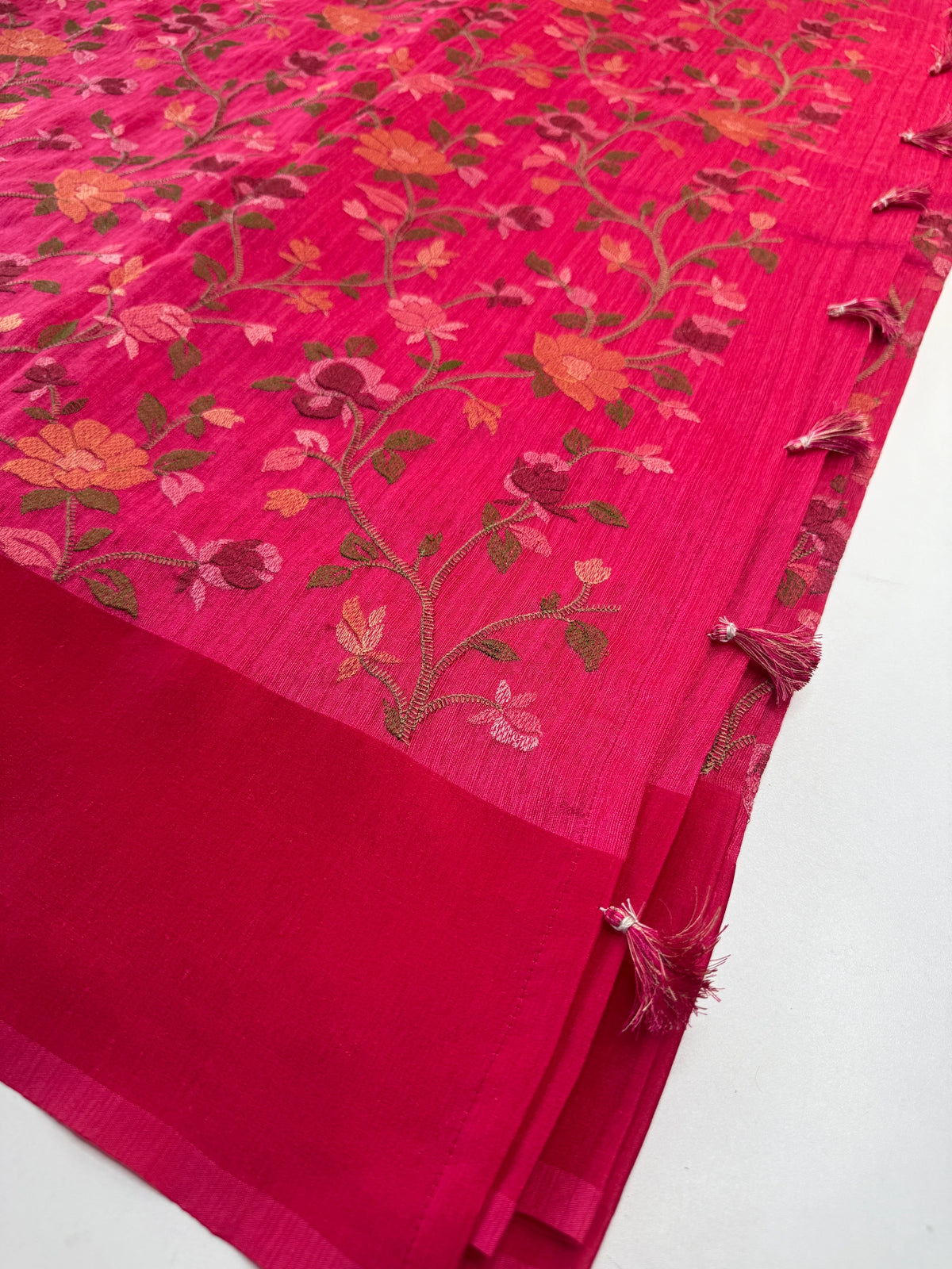 Semi Jute Saree/ 386E