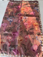 Crushed Organza Saree/ MC971