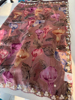 Crushed Organza Saree/ MC971