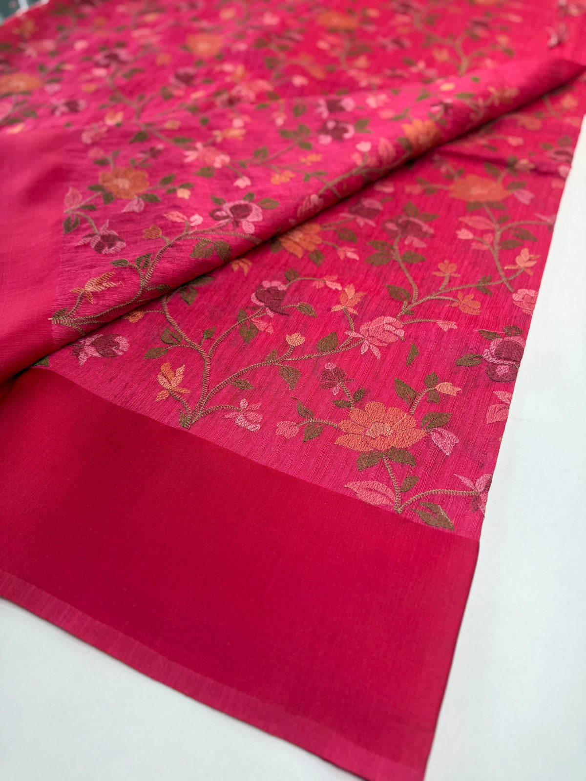 Semi Jute Saree/ 386E