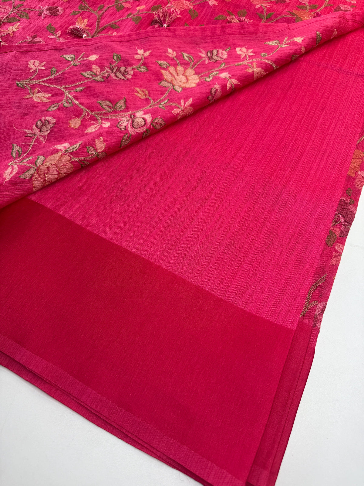 Semi Jute Saree/ 386E