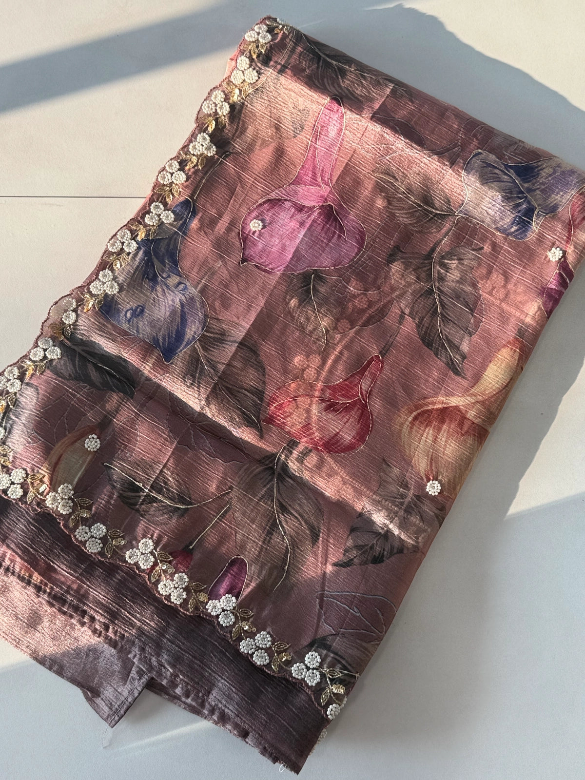 Crushed Organza Saree/ MC971