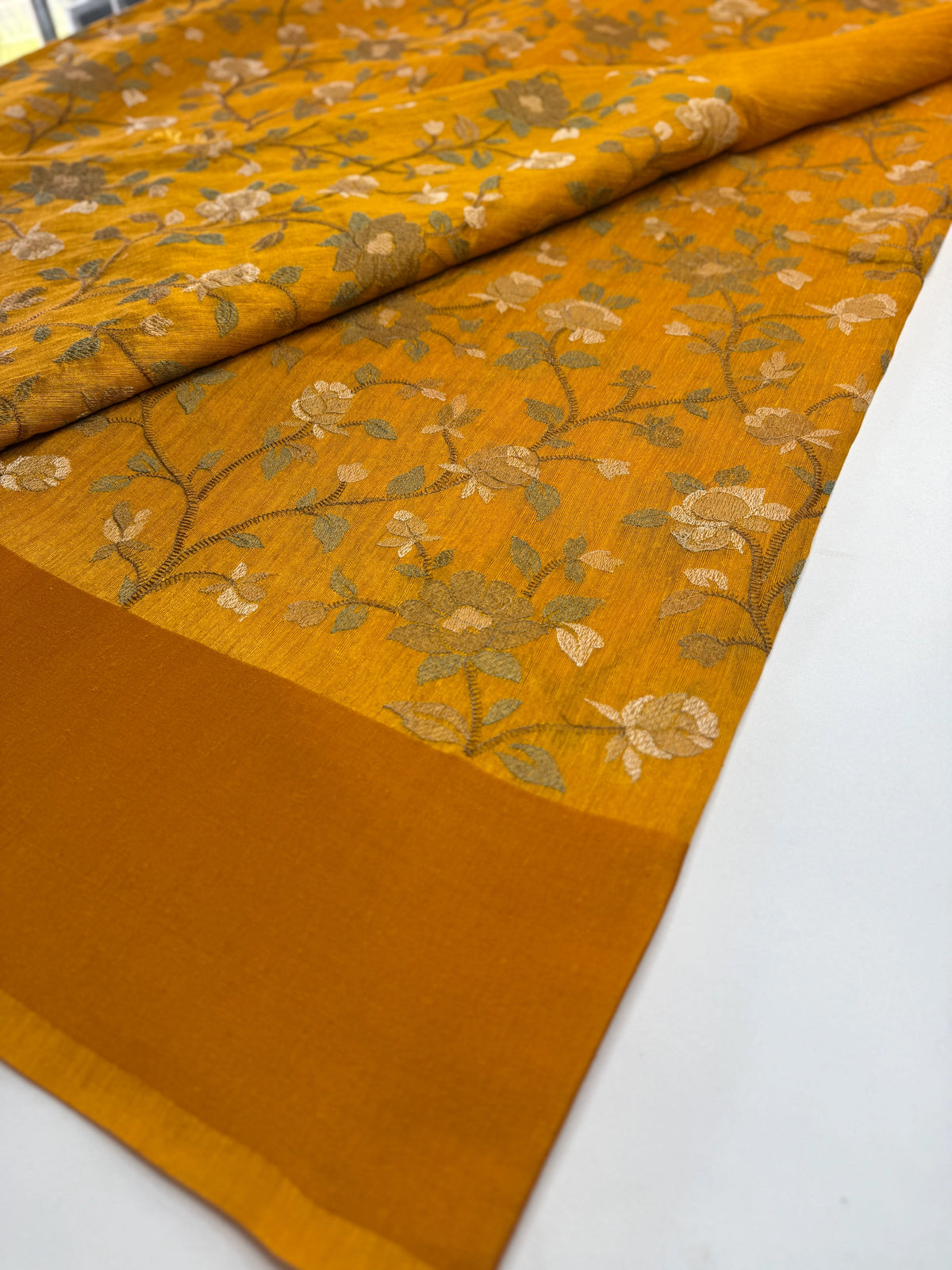Semi Jute Saree/ 386E