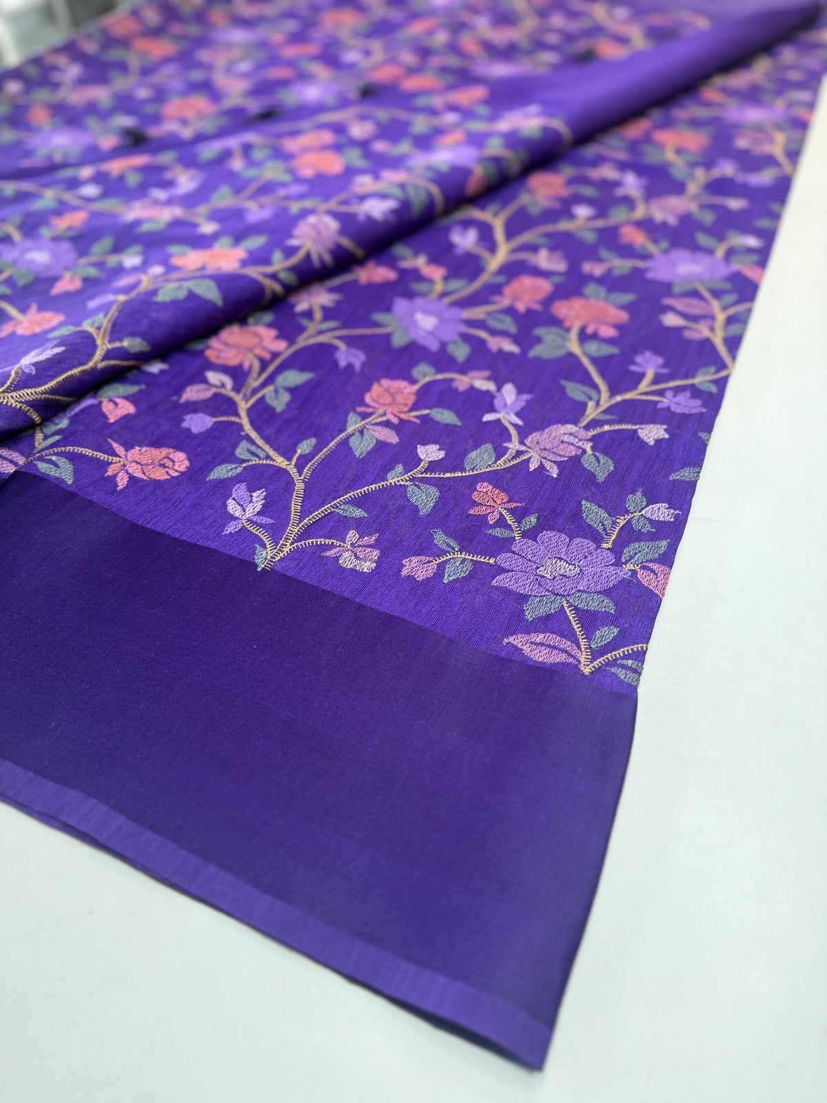 Semi Jute Saree/ 386E