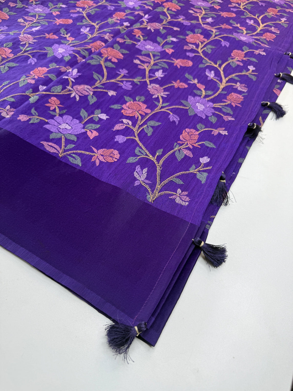 Semi Jute Saree/ 386E