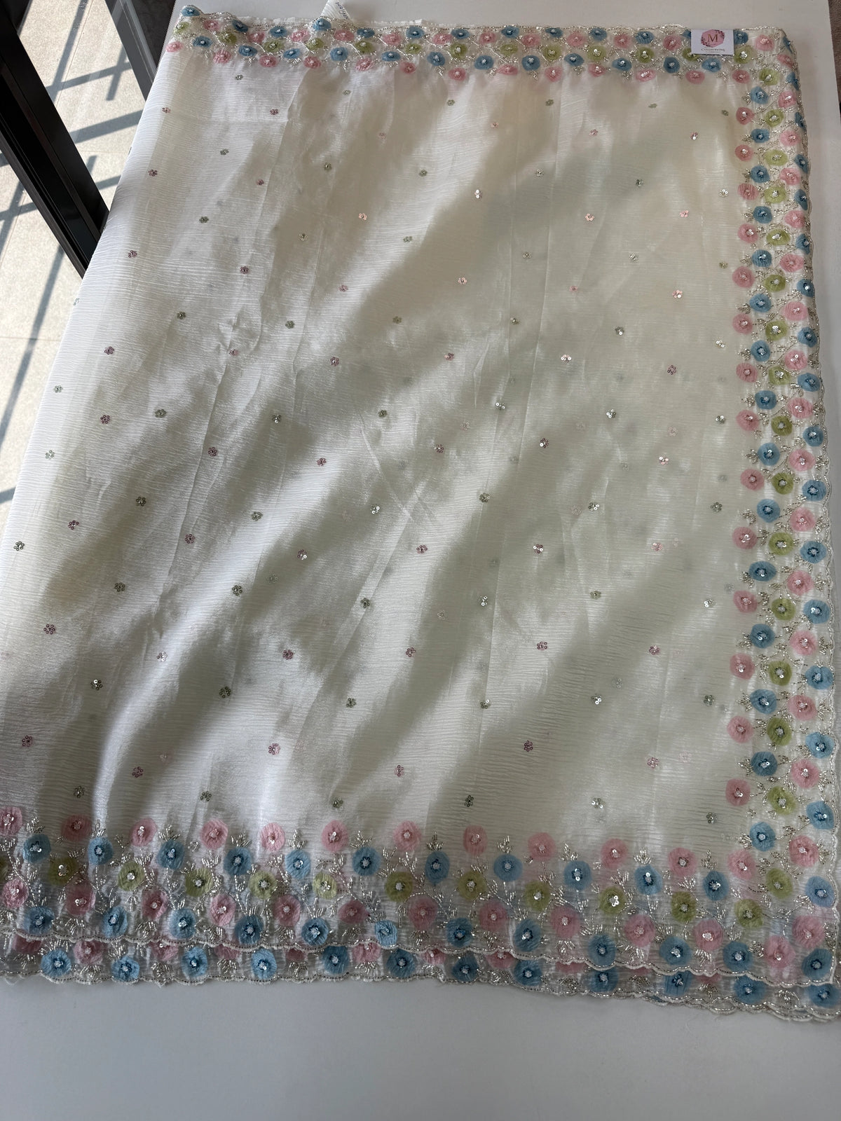 Crushed Organza Saree/ HW161