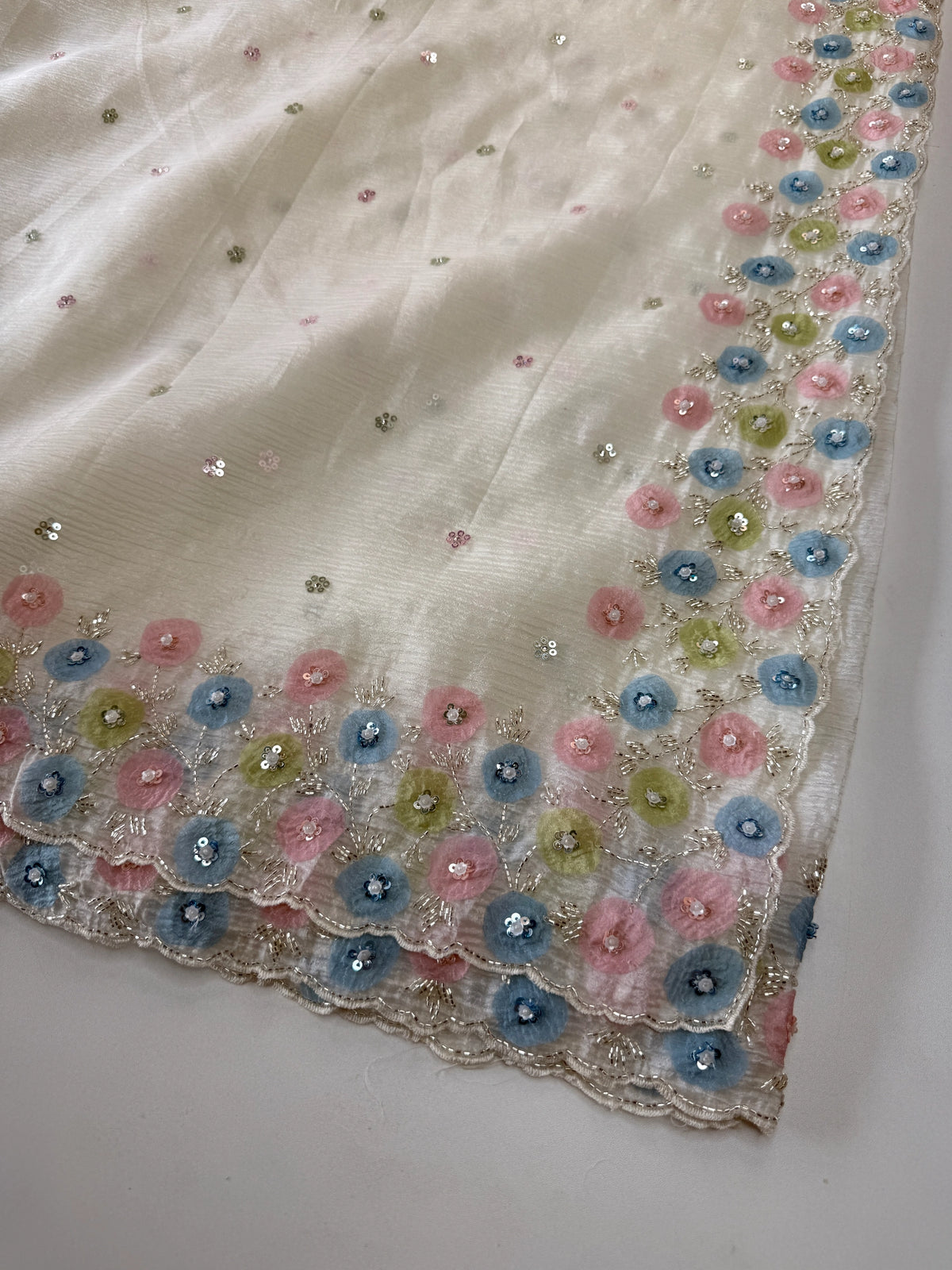 Crushed Organza Saree/ HW161