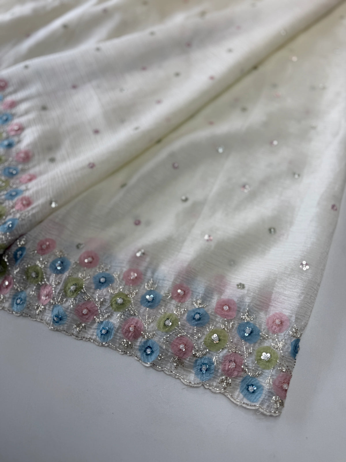 Crushed Organza Saree/ HW161