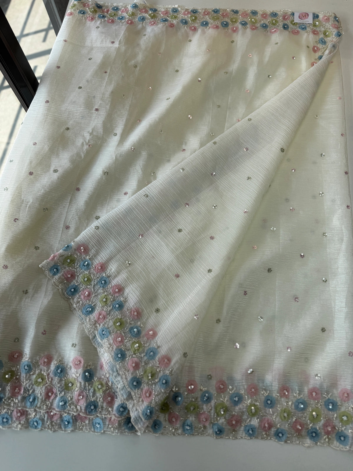 Crushed Organza Saree/ HW161