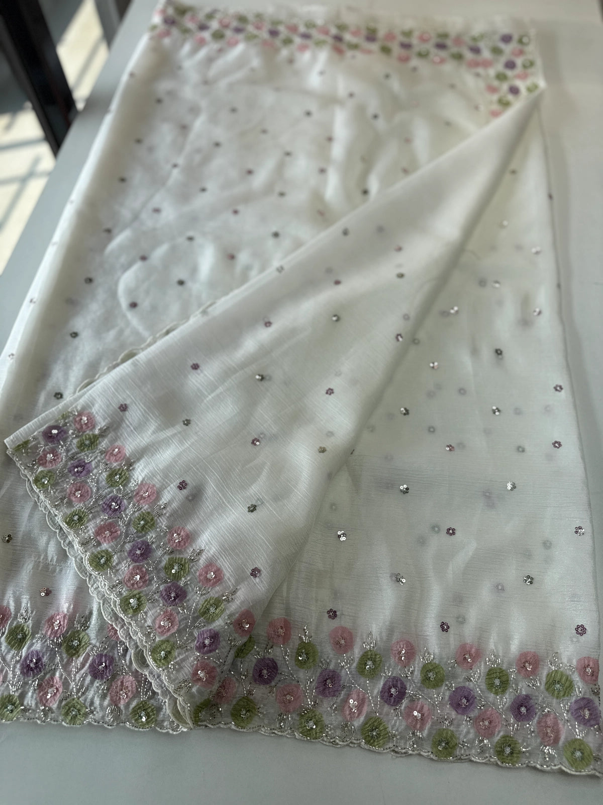 Crushed Organza Saree/ HW161
