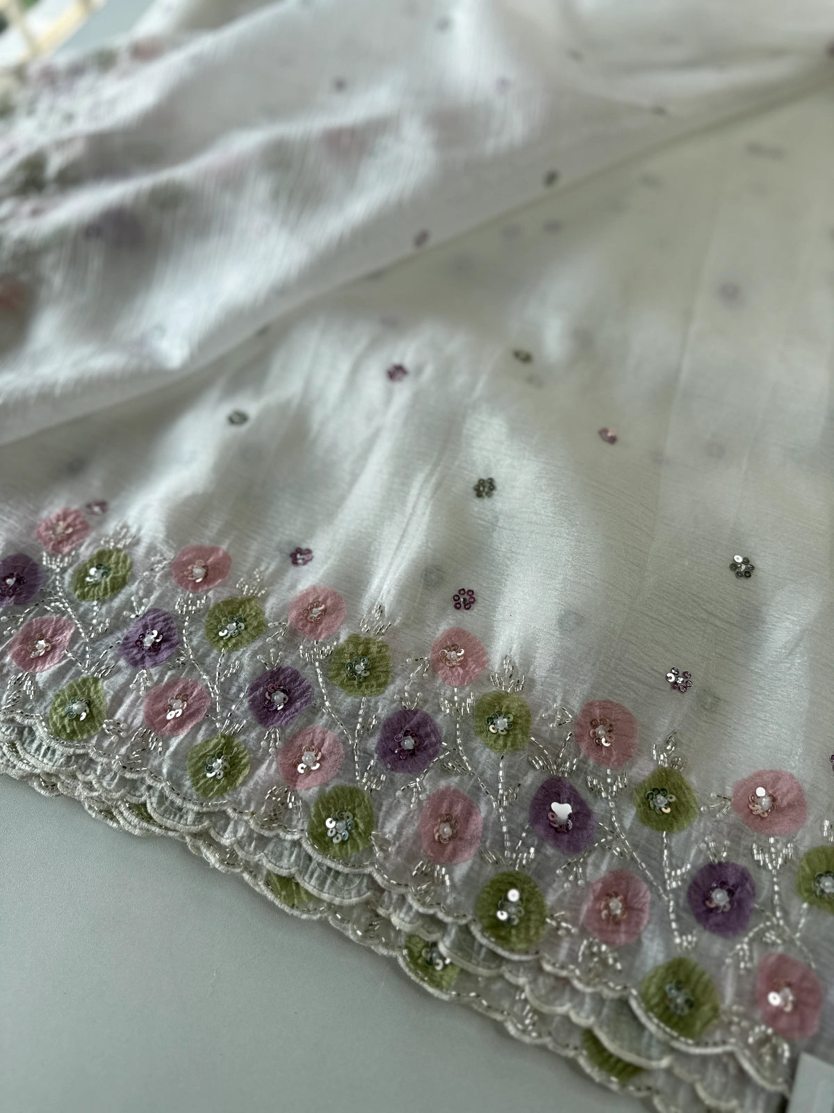 Crushed Organza Saree/ HW161