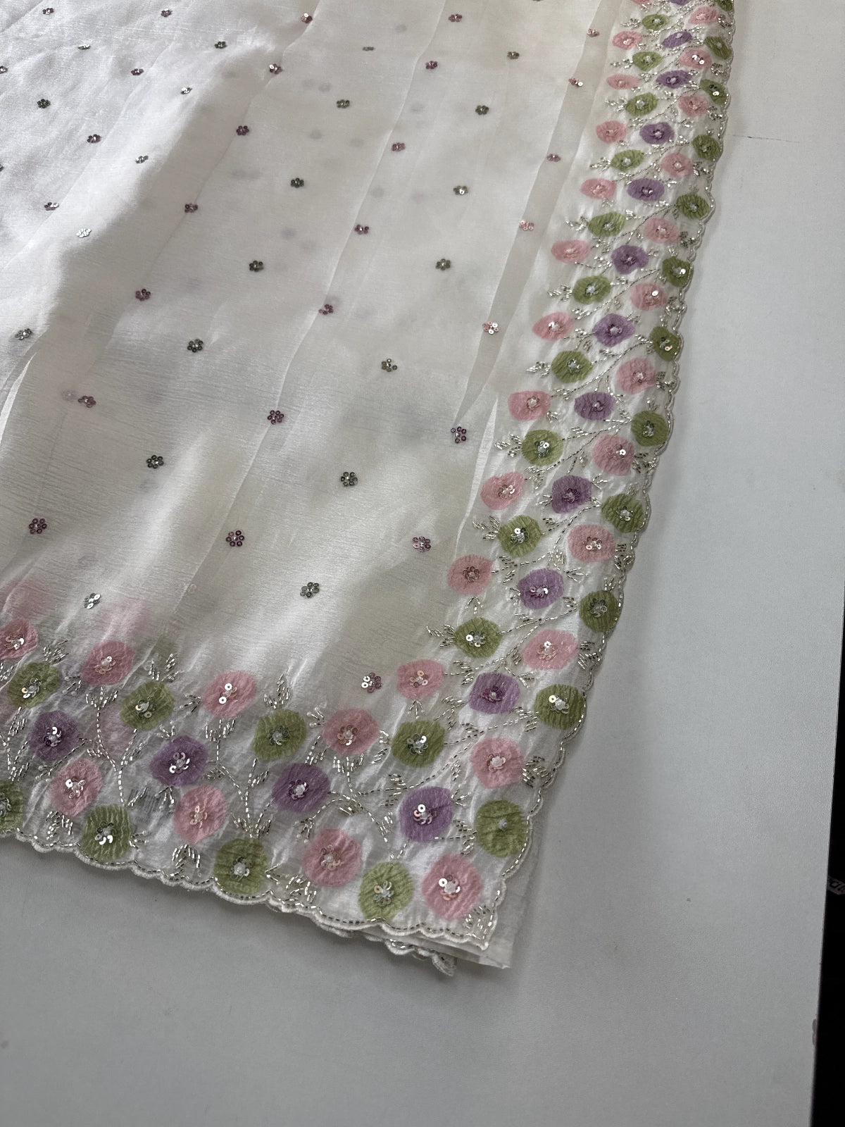 Crushed Organza Saree/ HW161