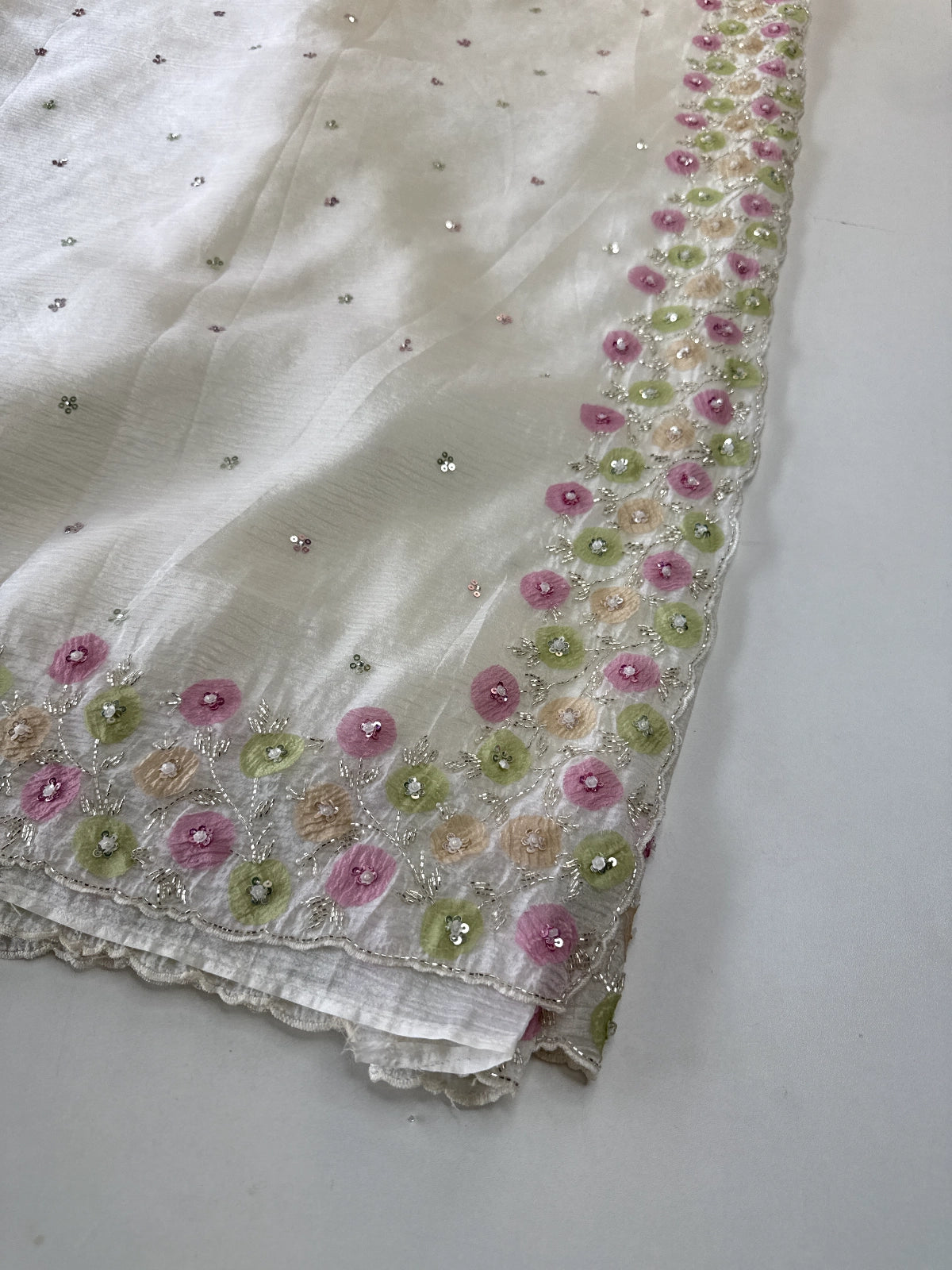 Crushed Organza Saree/ HW161