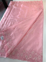 Crushed crape saree/ AM110