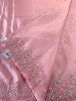 Crushed crape saree/ AM110