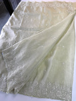 Crushed crape saree/ AM110
