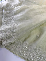Crushed crape saree/ AM110