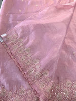 Crushed crape saree/ AM110