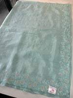 Crushed crape saree/ AM110