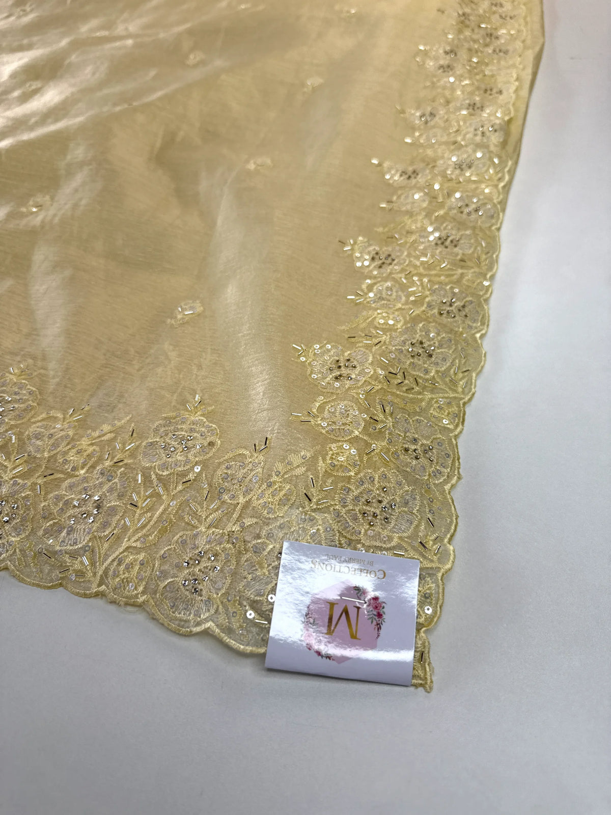 Crushed crape saree/ AM110