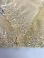 Crushed crape saree/ AM110