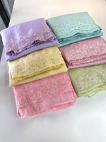 Crushed crape saree/ AM110