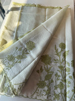 Silky kotta Appliqué worked Saree/ 4410