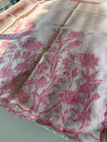 Silky kotta Appliqué worked Saree/ 4410