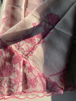 Silky kotta Appliqué worked Saree/ 4410