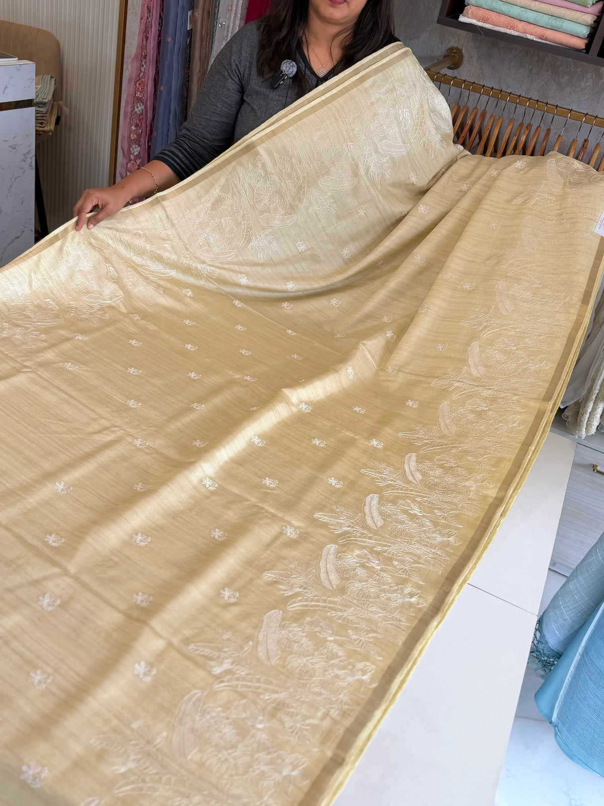 Semi Tussar saree/ FGD614