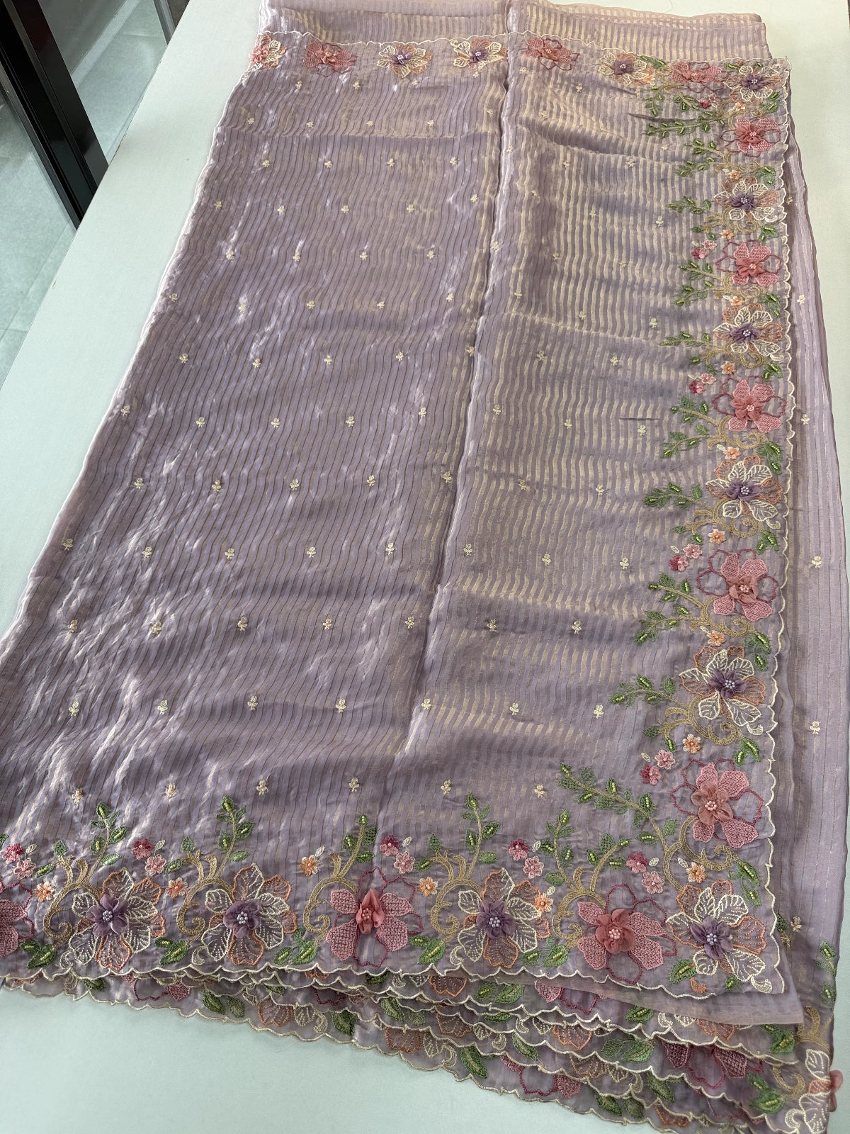 Satin Organza Saree/ WS97