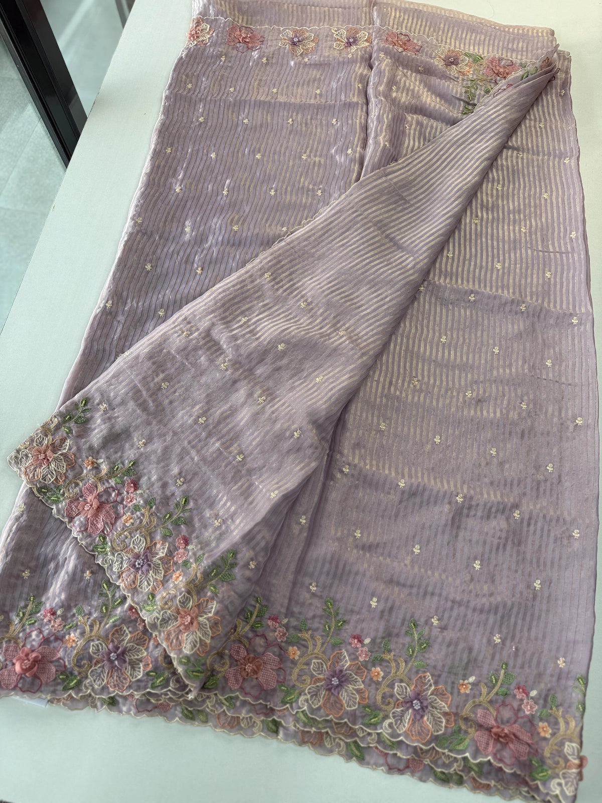 Satin Organza Saree/ WS97