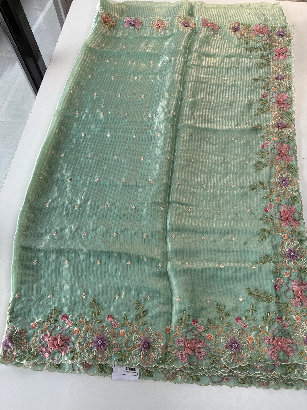 Satin Organza Saree/ WS97