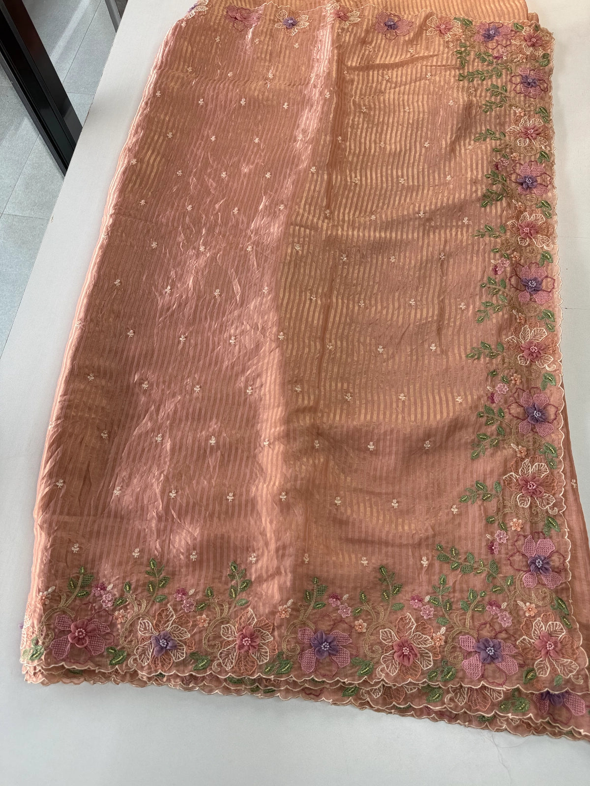 Satin Organza Saree/ WS97