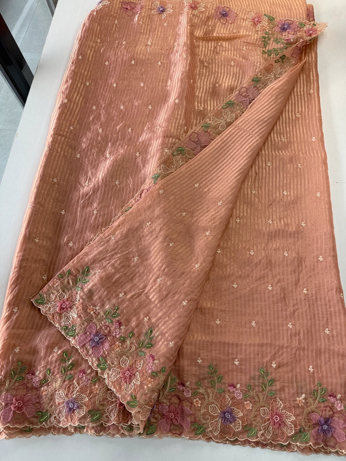 Satin Organza Saree/ WS97