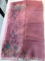 Glass Organza Saree/4435