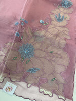 Glass Organza Saree/4435