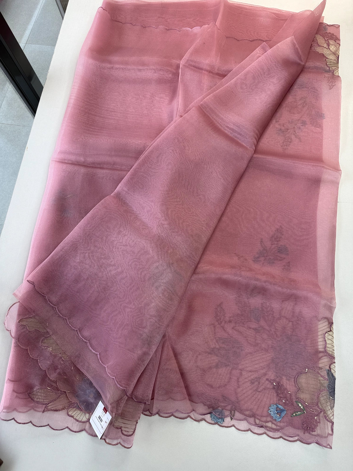 Glass Organza Saree/4435
