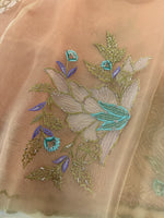 Glass Organza Saree/4435