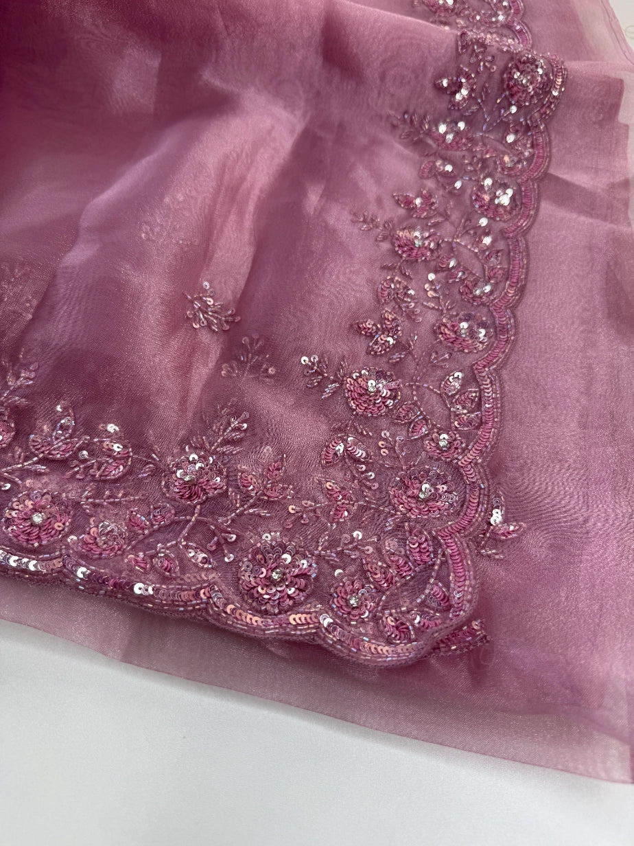 Glass Organza Saree/ SP96