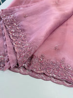 Glass Organza Saree/ SP96