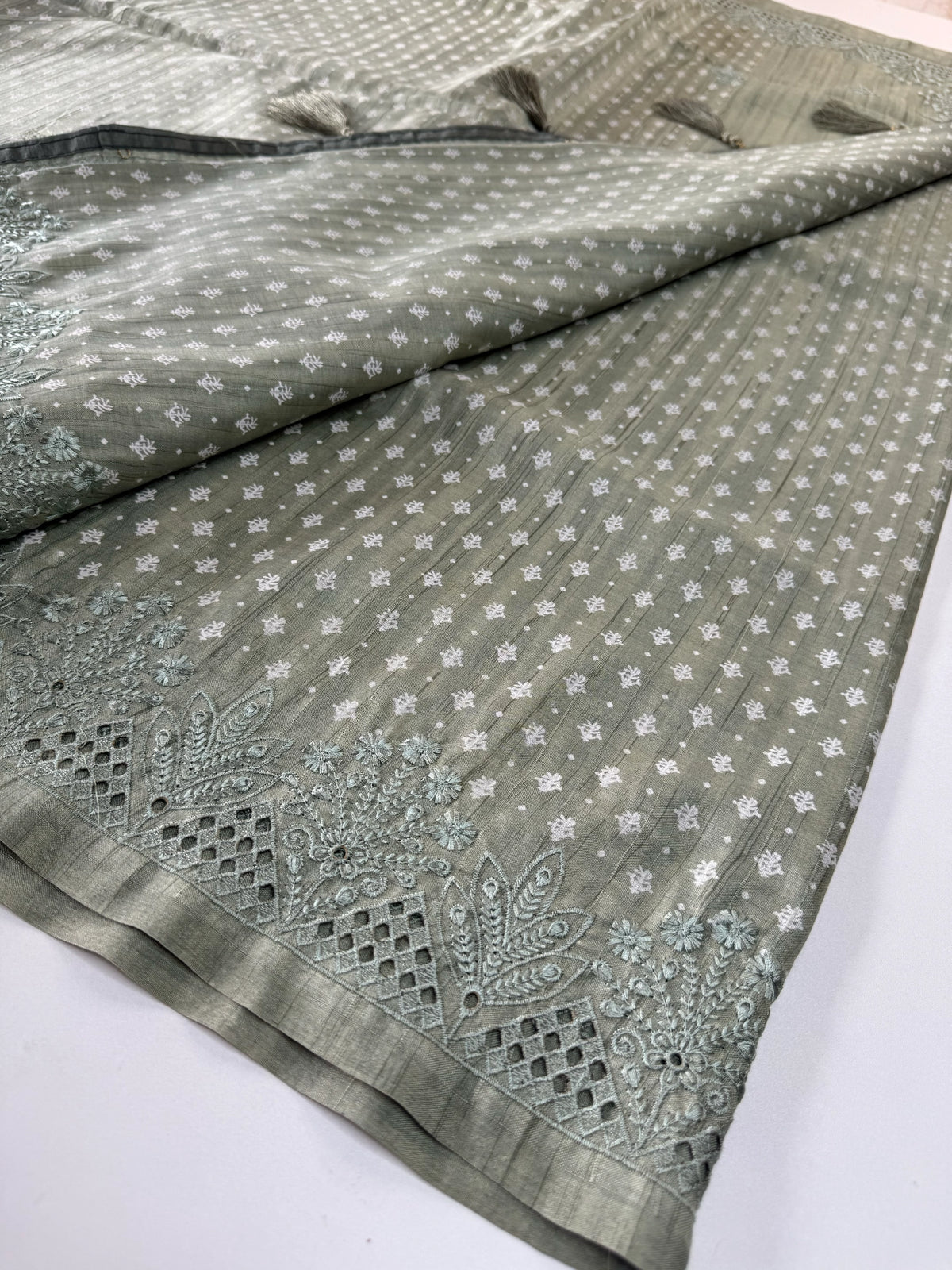 Soft semi Tussar saree/ 1345
