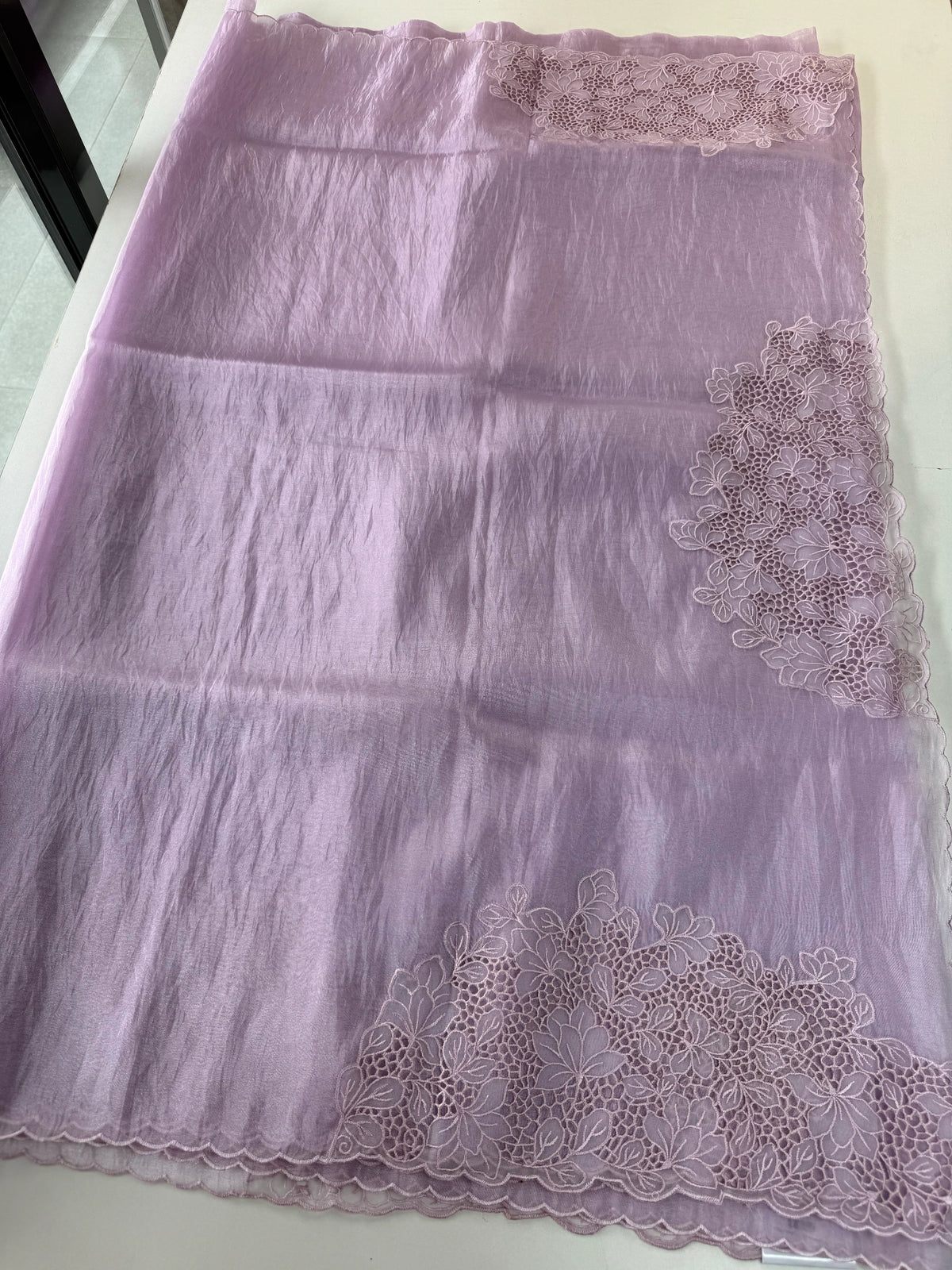 Korean Organza Saree/ 4154