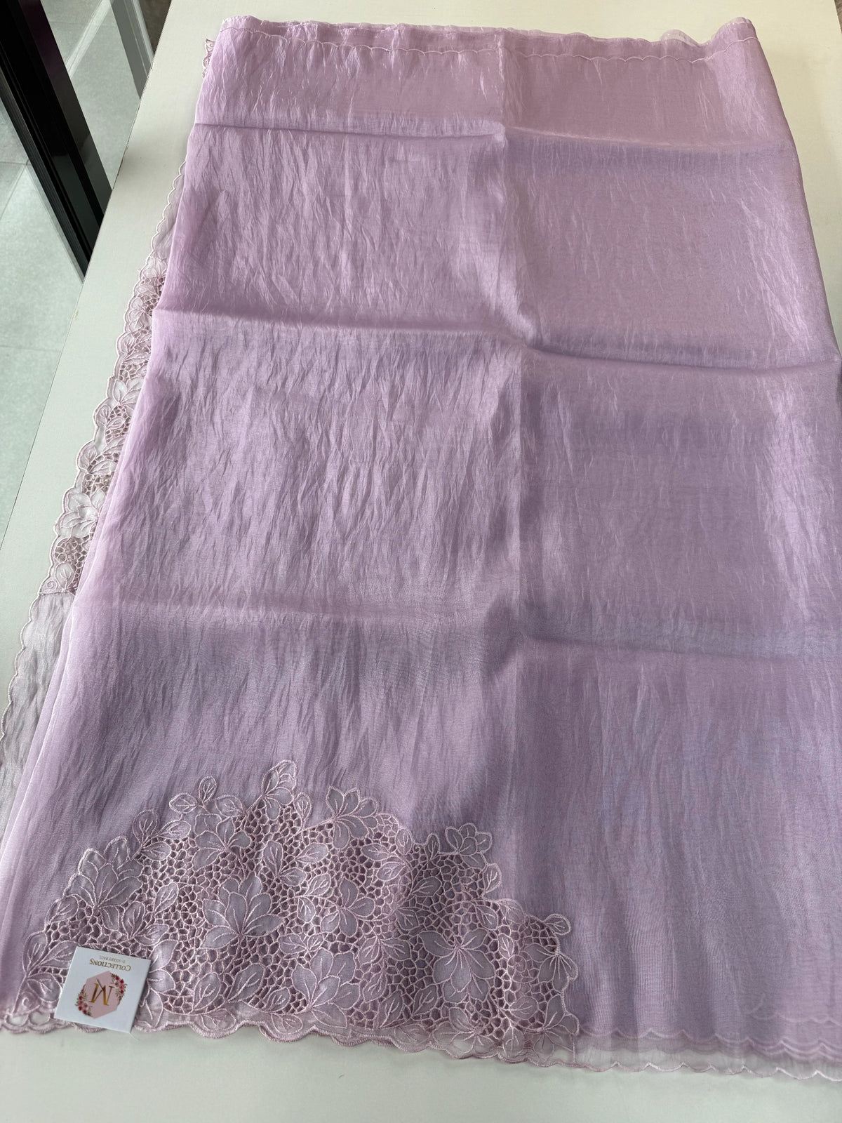 Korean Organza Saree/ 4154