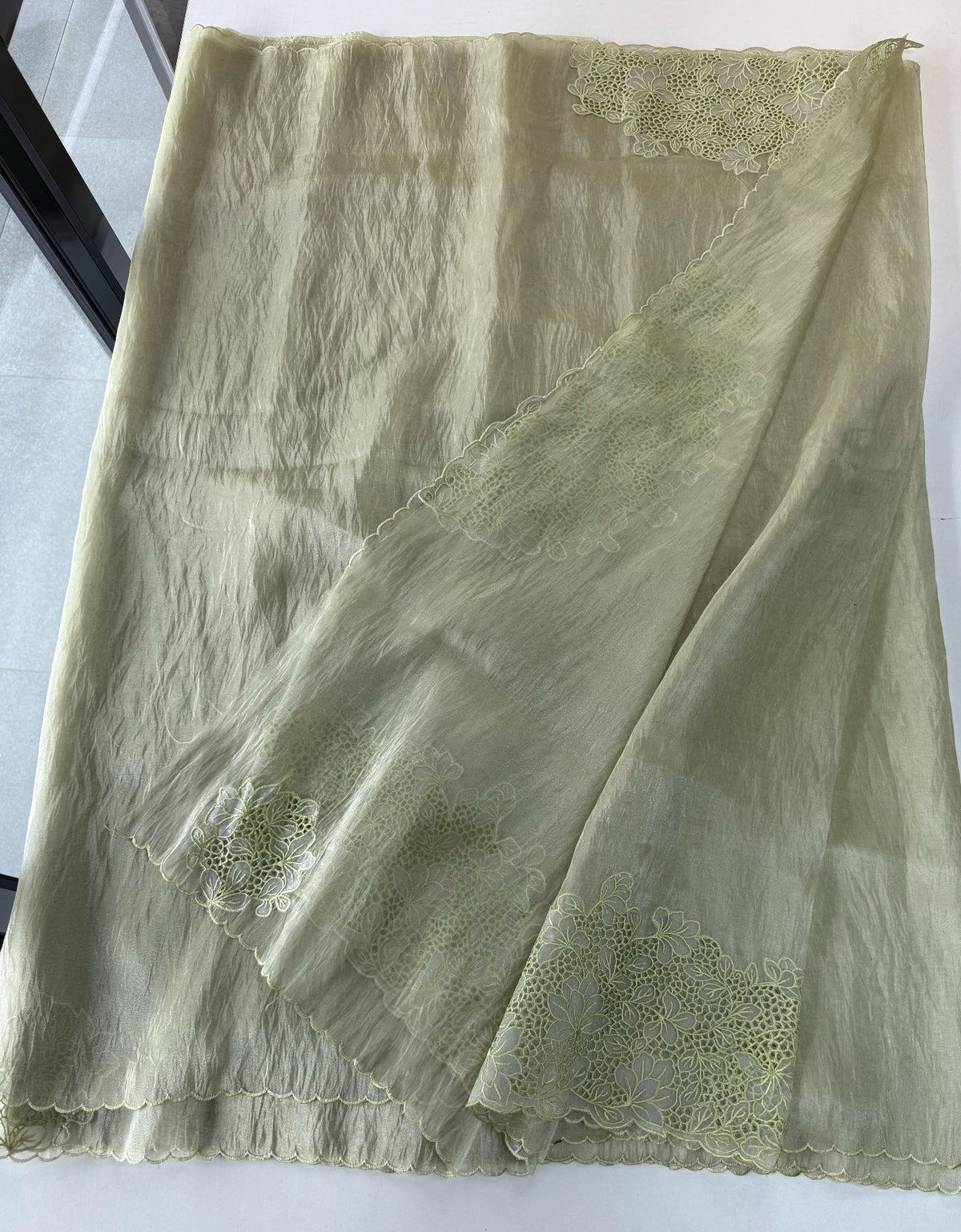 Korean Organza Saree/ 4154