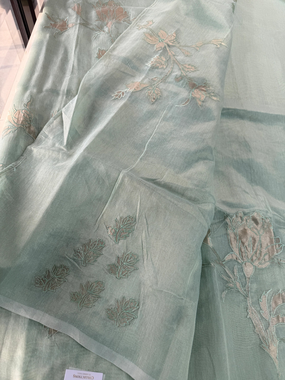 Chanderi Tissue blended Saree/ AWS16