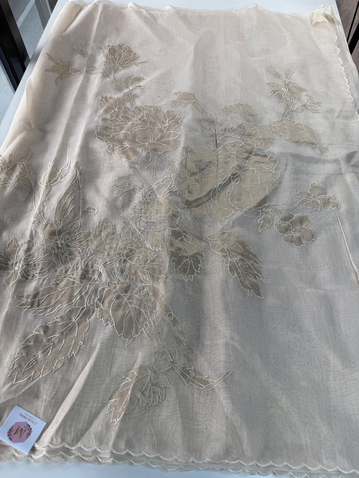 Chanderi Tissue blended Saree/ AWS16