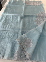 Korean Organza Saree/ 4154