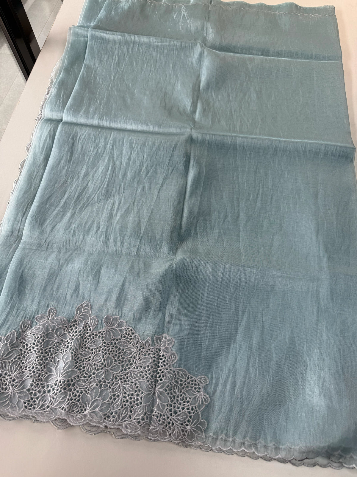 Korean Organza Saree/ 4154